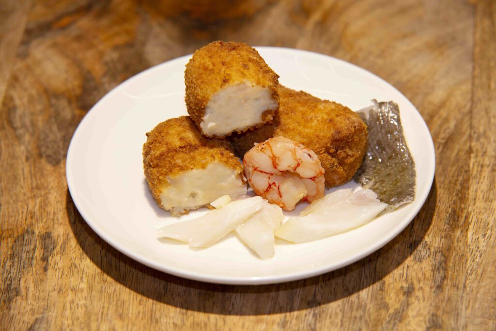 Bacalao con gambas - CroquetArte