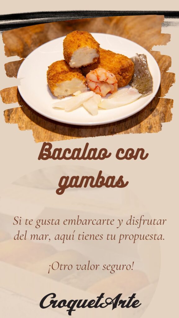 Bacalao con gambas - CroquetArte