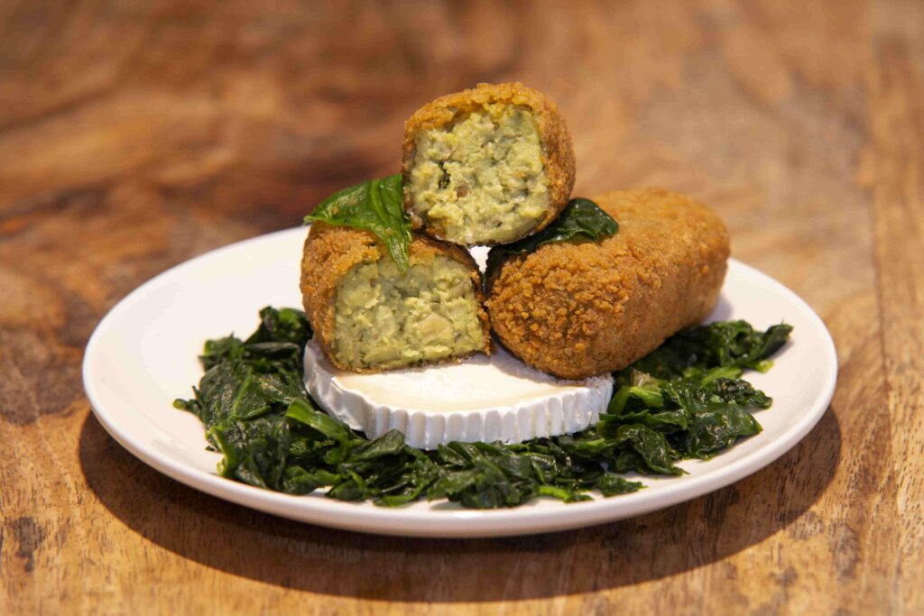 Espinacas con queso de cabra - CroquetArte