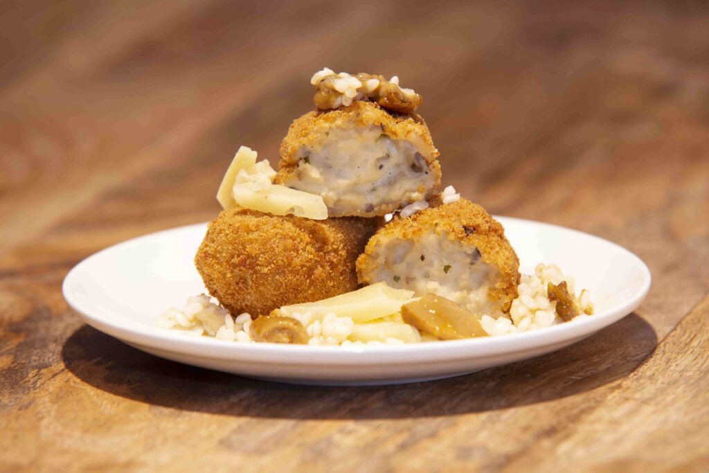 Risotto con shiitake y parmesano - CroquetArte