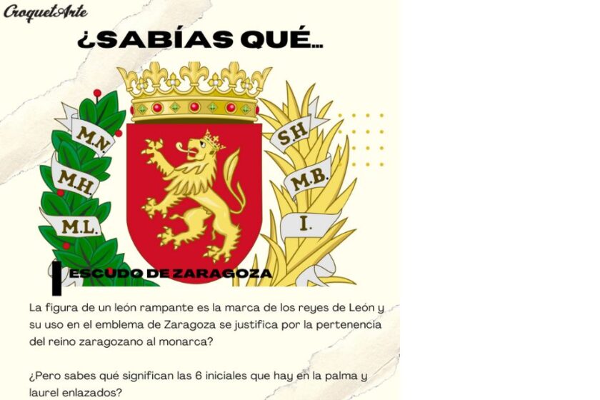 Conoce el escudo de Zaragoza - CroquetArte