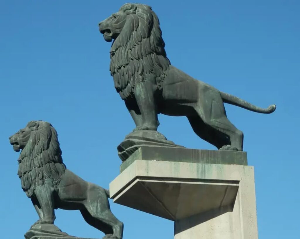 El león símbolo de Zaragoza - CroquetArte