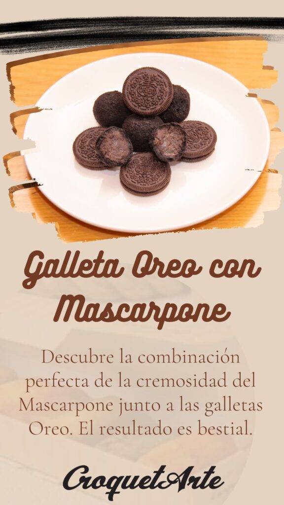 Galleta Oreo con Mascarpone - Croqueta dulce de CroquetArte