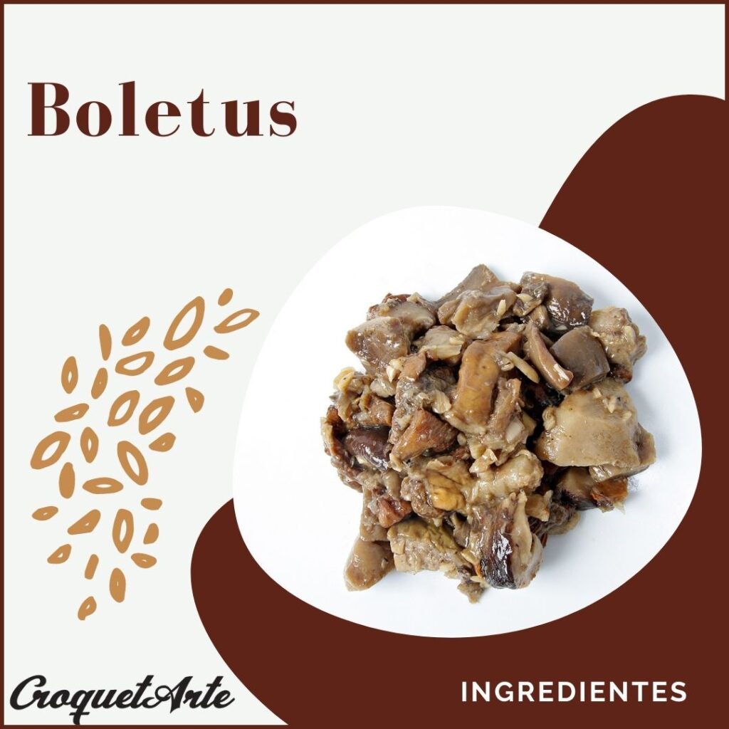 Ingredientes croqueta de Boletus - CroquetArte