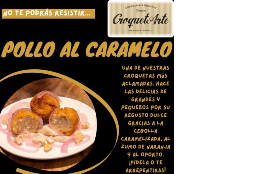 Croqueta Pollo al caramelo - CroquetArte