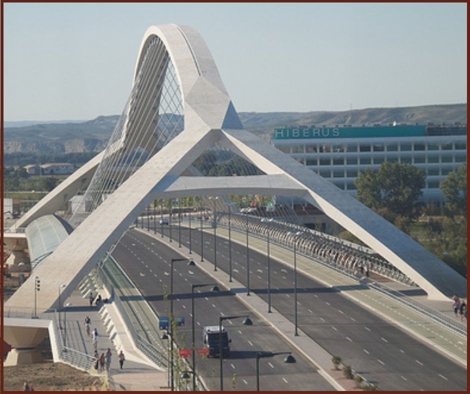 El mayor puente de arco en hormigón suspendido del mundo en Zaragoza - CroquetArte