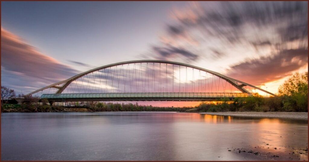 El mayor puente de arco en hormigón suspendido del mundo en Zaragoza - CroquetArte