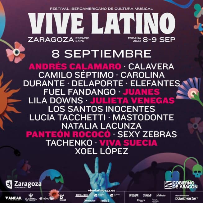 Cartel Vive Latino 2023 - CroquetArte