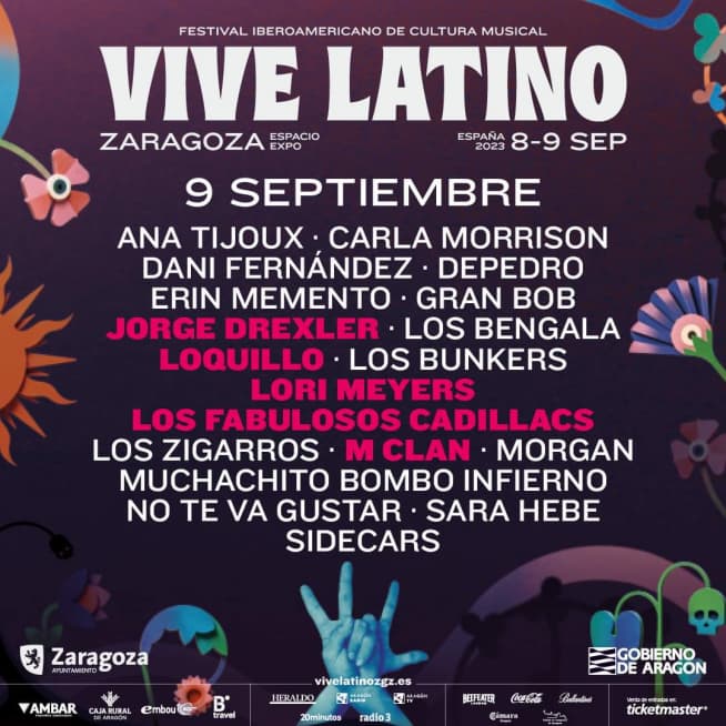 Cartel Vive Latino 2023 - CroquetArte