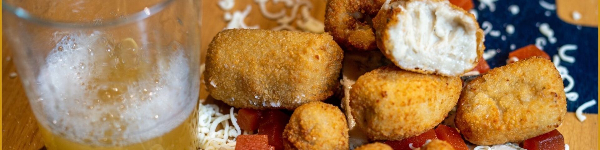 Croqueta de Cabrales con Membrillo a la Sidra - CroquetArte