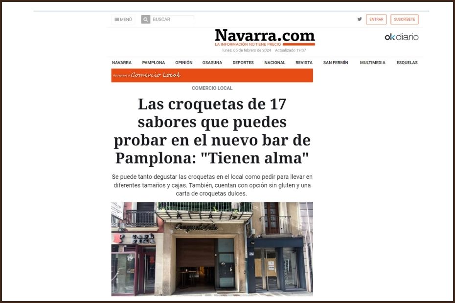 La llegada de CroquetArte Pamplona desde los medios de comunicación