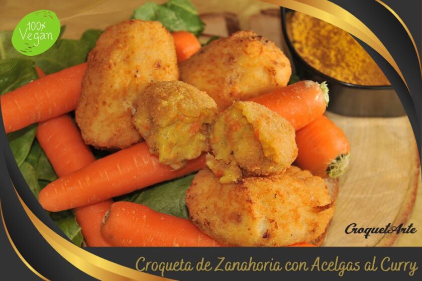 Lanzamos la Croqueta 100% vegana - Zanahoria con Acelgas al Curry de CroquetArte