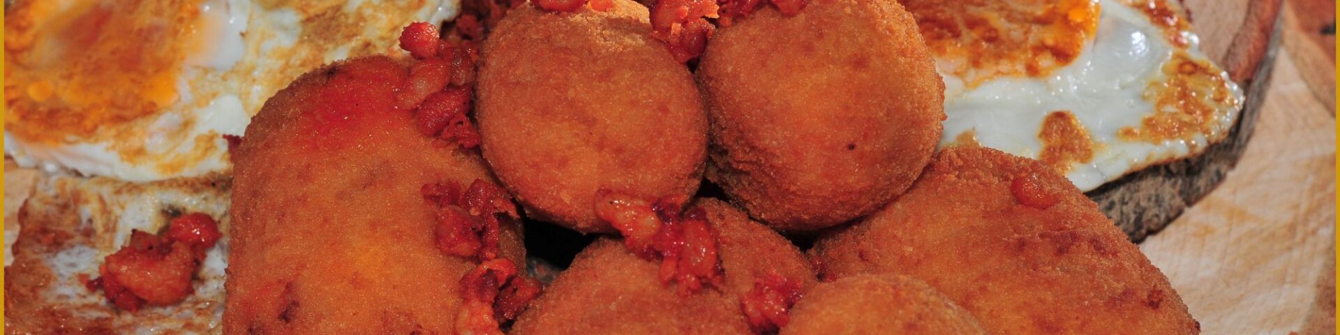 Croqueta de Chistorra con Huevo Frito - CroquetArte