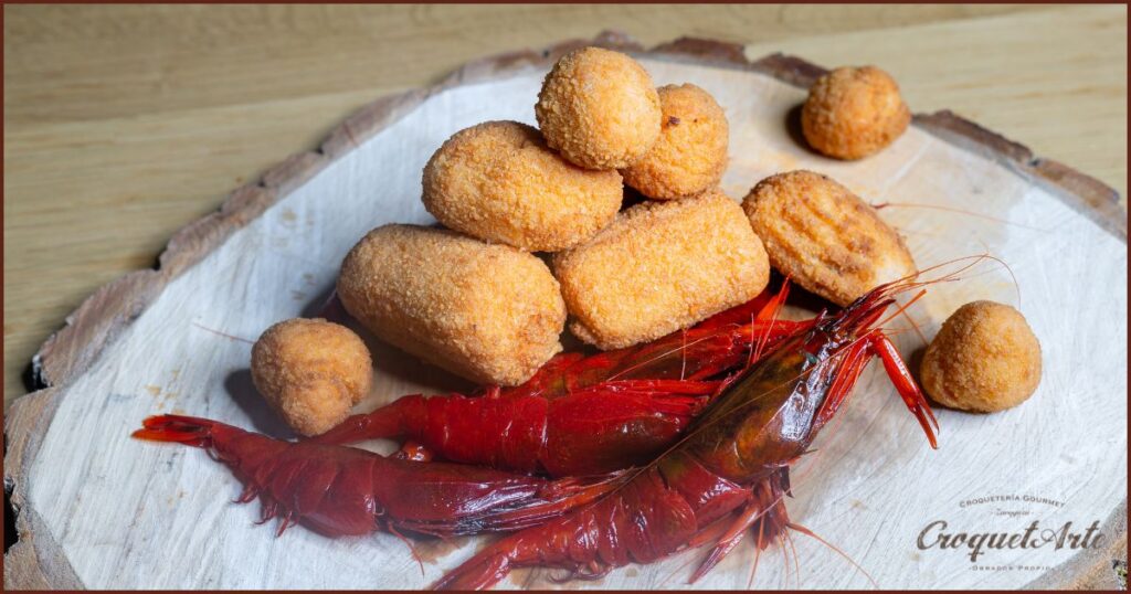 Croqueta de Gambas Rojas de CroquetArte