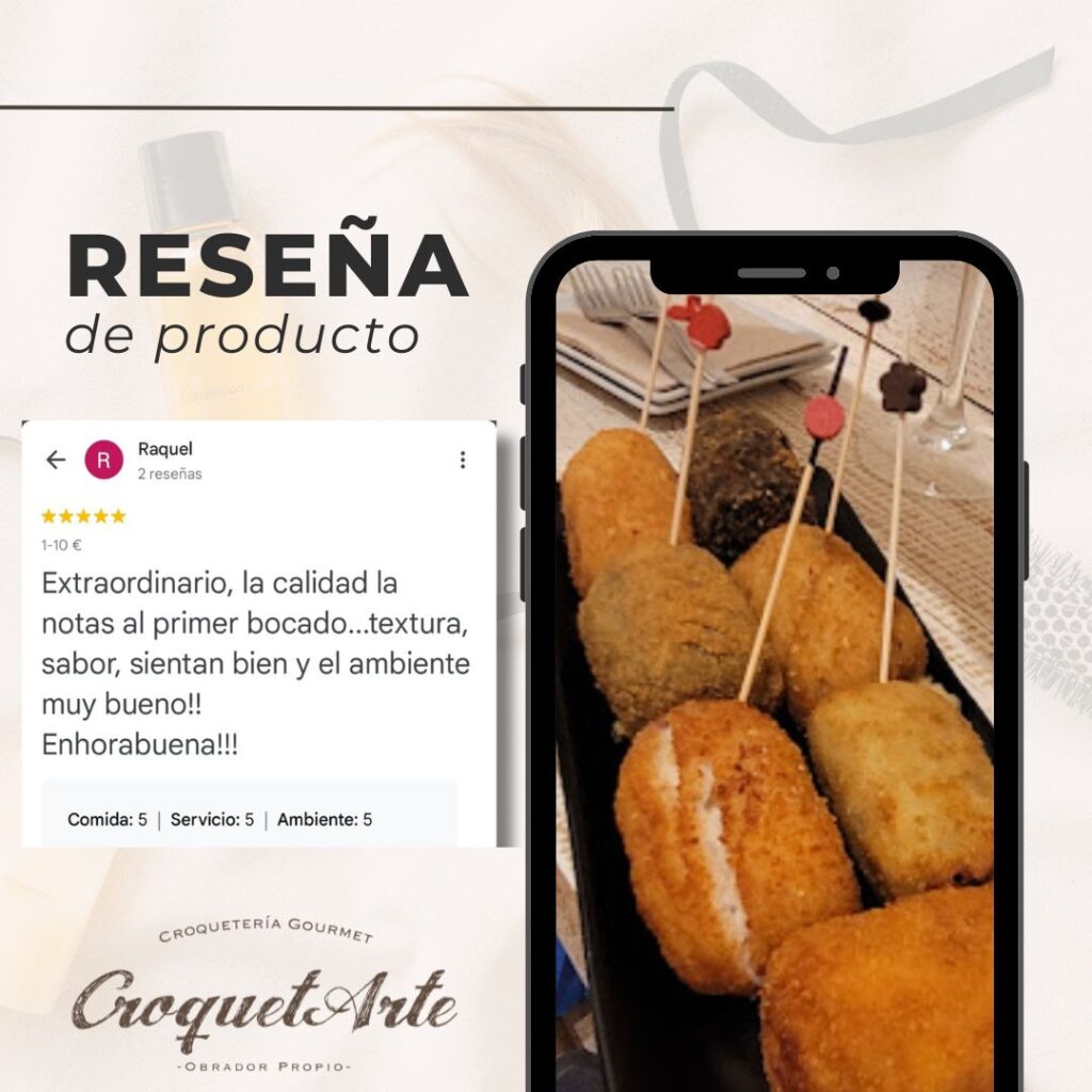 Reseñas reales de usuarios en Google Maps sobre CroquetArte