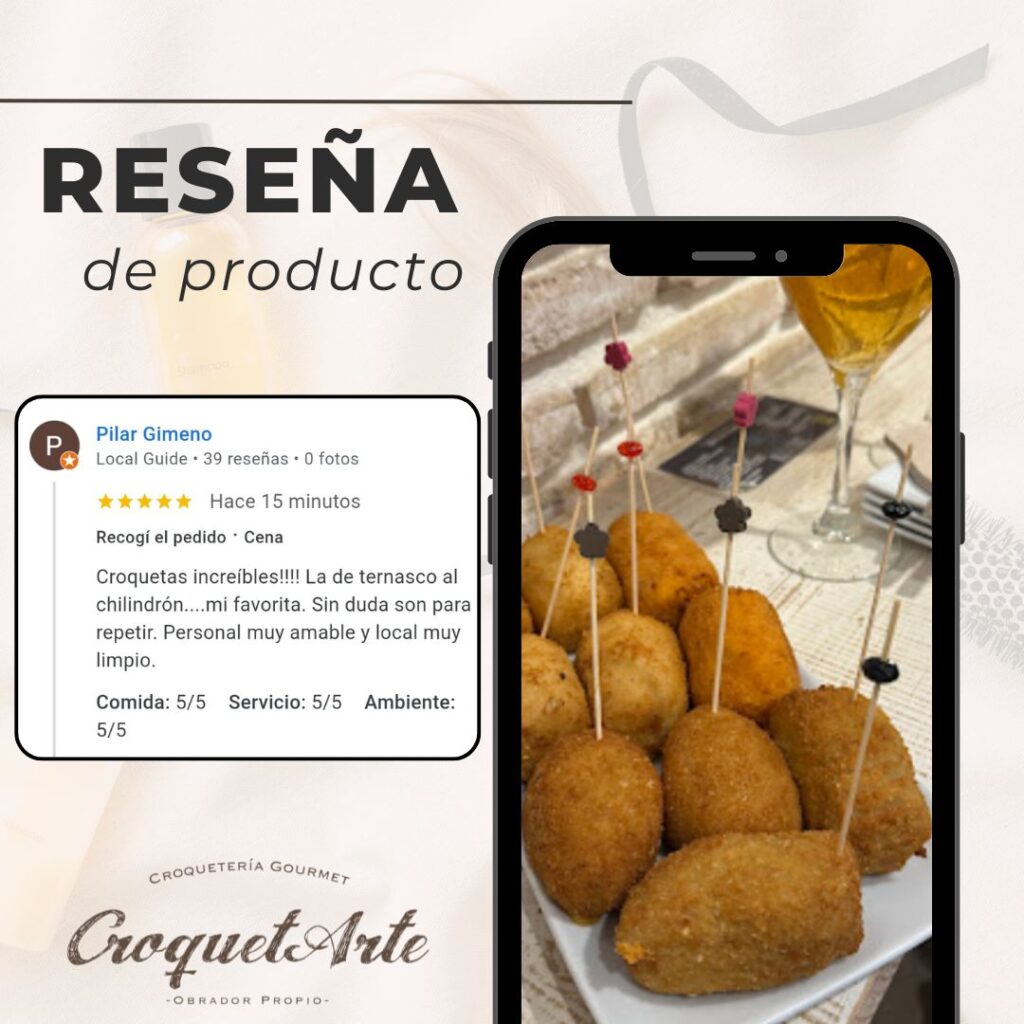 Reseñas reales de usuarios en Google Maps sobre CroquetArte